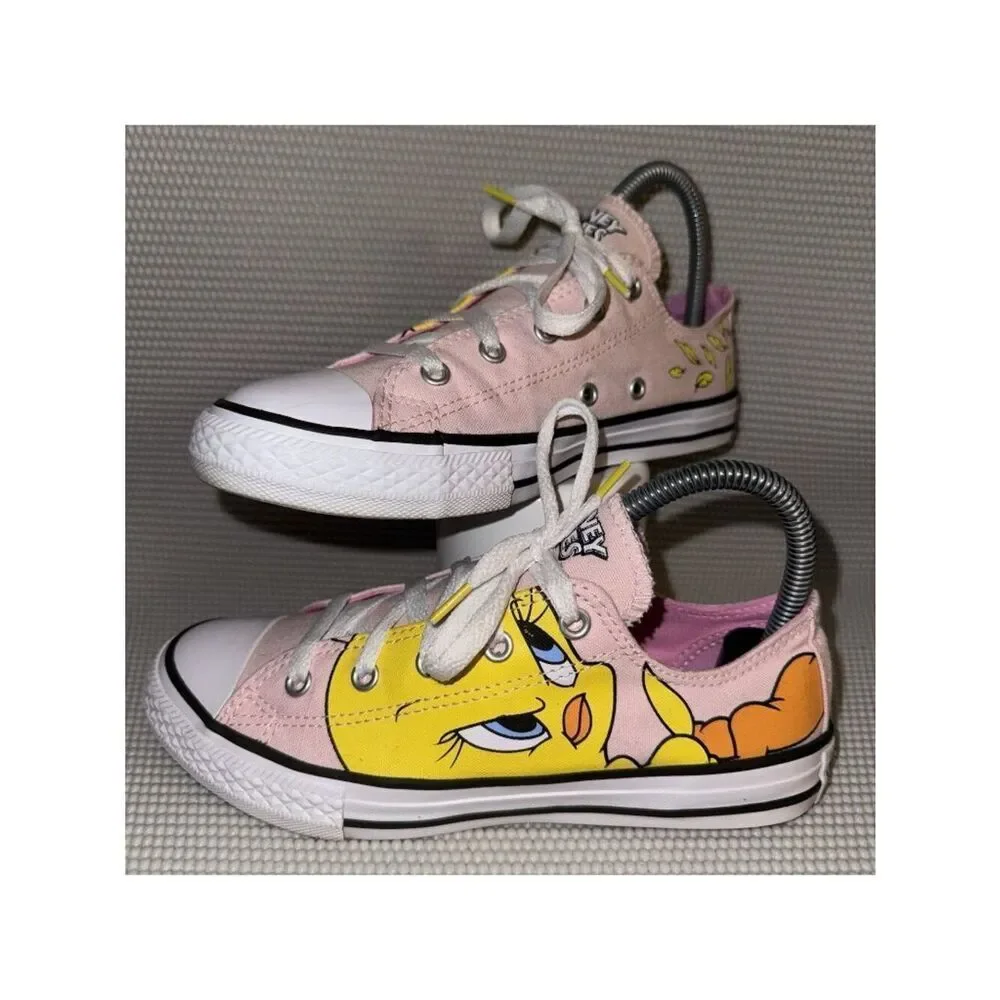 Converse All Star Chuck Taylor X Looney Tunes Tweety Bird Sneaker Size Youth 3